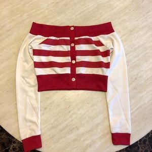 New Rocawear Logo Embellished Off Shoulder Top S